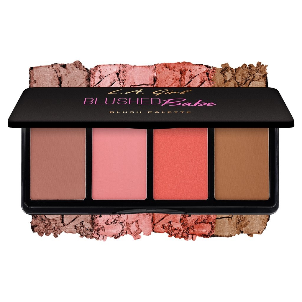 L.A. Girl Fanatic Blush Palette 'Blushed Babe' – Rouge-Palette Für Natürliche Wangen, 4 G