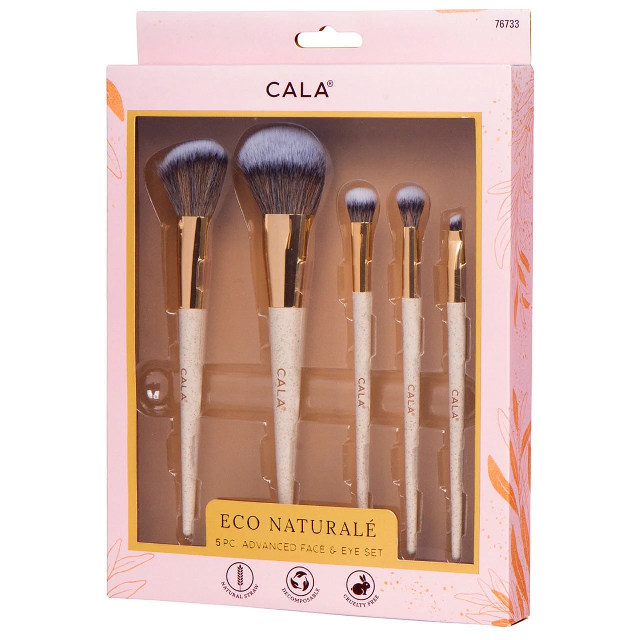KIT DE BROCHAS  ROSTRO Y OJOS CALA ECO NATURALE